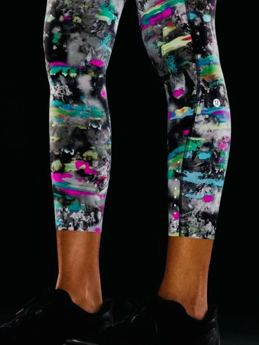 Lululemon Fast Free High-Rise 23" Crop Womens 8 Legging Paint Drift Multi Nulux - Picture 11 of 13